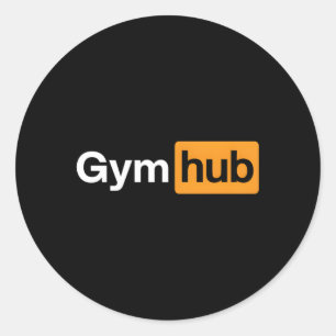 Gewicht Sport Gym Hub Gym Workout Fitness Ronde Sticker