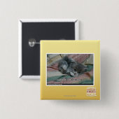 Gewicht van de eigen waskracht vierkante button 5,1 cm (Voorkant /achterkant)