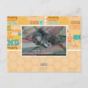 Gewicht van eigen schattigheid briefkaart