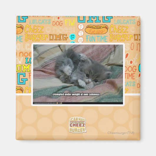 Gewicht van eigen schattigheid magneet (Voorkant)