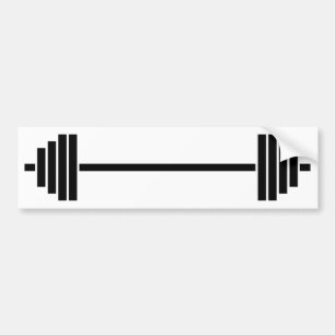 Gewichten Barbell Bumpersticker