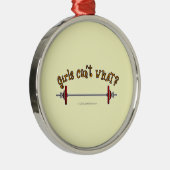 Gewichten - Barbell Metalen Ornament (Rechts)