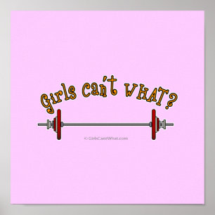 Gewichten - Barbell Poster