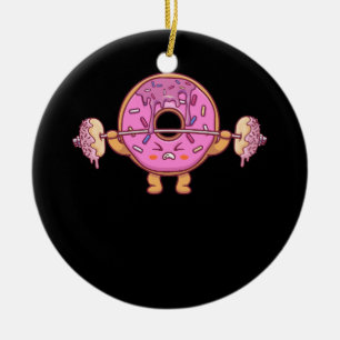 Gewichtheffen Barbell Funny Workout Gym Gewichthef Keramisch Ornament