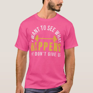 Gewichtheffen Bodybuilder Spier Barbell Oefening T-shirt