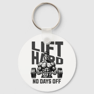Gewichtheffen Bodybuilding Gym Motivatie Gezegde 1 Sleutelhanger