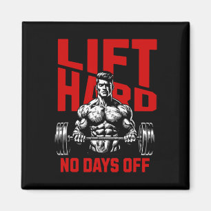 Gewichtheffen Bodybuilding Gym Motivatie Gezegde 2 Magneet