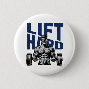 Gewichtheffen Bodybuilding Gym Motivatie Gezegde Ronde Button 5,7 Cm