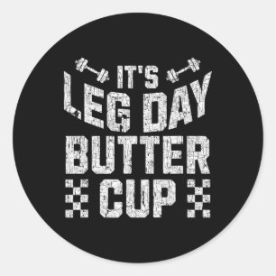 Gewichtheffen Bodybuilding Gym Motivatie Het is Be Ronde Sticker