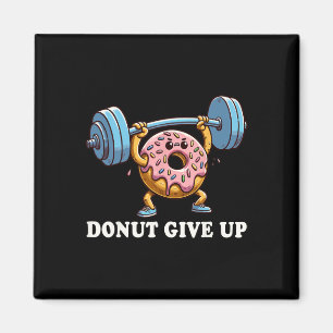 Gewichtheffen - Grappige Fitness Workout Gym Donut Magneet