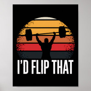 Gewichtheffen Ik zou die Gym Workout Bodybuildi om Poster