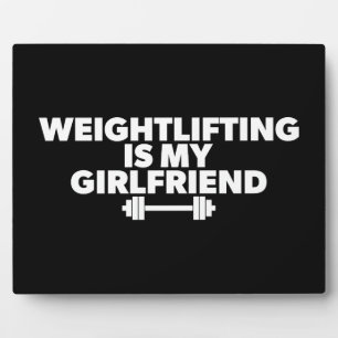 Gewichtheffen is mijn Vriendin - Funny Workout Fotoplaat