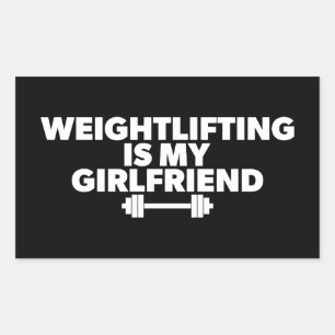 Gewichtheffen is mijn Vriendin - Funny Workout Rechthoekige Sticker