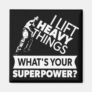 Gewichtheffen - Lift zware dingen - Super Power Magneet