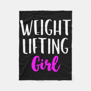 Gewichtheffen Meisje Vrouwen Gewichtheffer Bodybui Fleece Deken