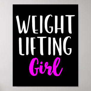 Gewichtheffen Meisje Vrouwen Gewichtheffer Bodybui Poster