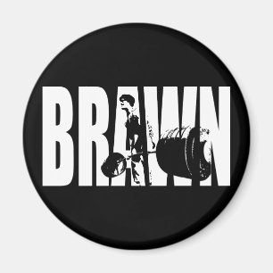 "Gewichtheffen" Motivatie - BRAWN Magneet