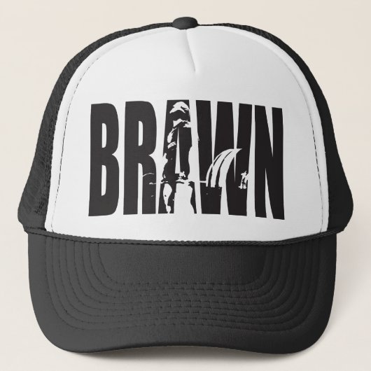 "Gewichtheffen" Motivatie - BRAWN Trucker Pet (Voorkant)