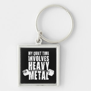 "Gewichtheffen" Motivatie - Heavy Metal Sleutelhanger