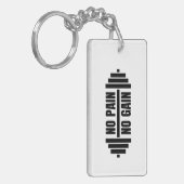 Gewichtheffen Motivatie Sleutelhanger (Voorkant Links)