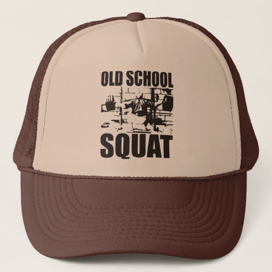 Gewichtheffen - Old School Squat Trucker Pet (Voorkant)