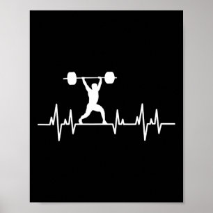 Gewichtheffen Powerlifting Bodybuilding HE Poster