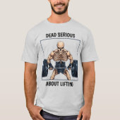 Gewichtheffen Skelet T-shirt (Voorkant)