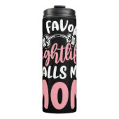 Gewichtheffer noemt me mama Graphic Thermosbeker (Voorkant)