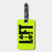 gewichthorend LIFT Electric Yellow Easy to Spot Bagagelabel (Achterkant verticaal)