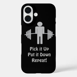 Gewichtshandel Fitness Gym Personal Trainer iPhone 16 Hoesje
