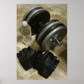 Gewichtshefvermogen en oefening Gym-Poster Poster (Voorkant)