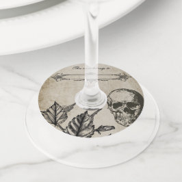 Gewichtskeperhalloween - Labels van wijnglas
