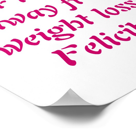 Gewichtskortingen Poster (Hoek)