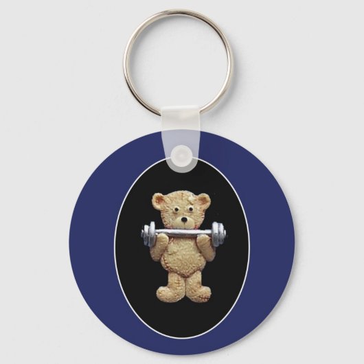 Gewichtsmatige Teddy Bear Sleutelhanger (Voorkant)