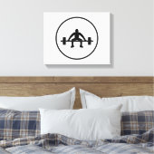 Gewichtsteken Canvas Afdruk (Insitu (Slaapkamer))