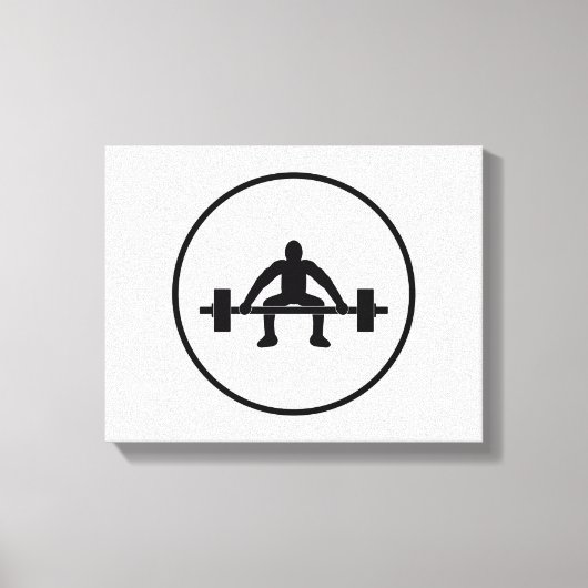 Gewichtsteken Canvas Afdruk (Voorkant)