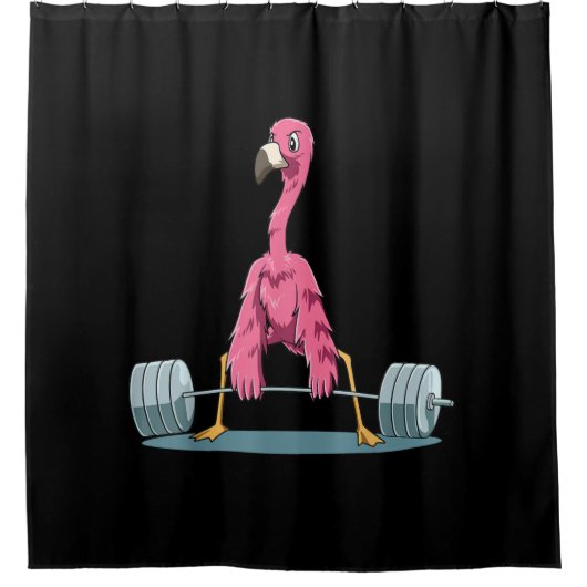 Gewichtstijfheid Flamingo Deadhijingvlamingo Douchegordijn (Voorkant)
