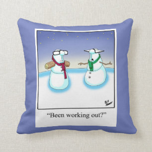 Gewichtstocht Snowman Humor Pillow Gift Kussen
