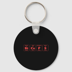 Gewichtstoename in de buikspieren Barbells Workou Sleutelhanger