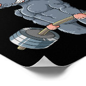 Gewichtstraining Dadlift Gym Rat Poster (Hoek)