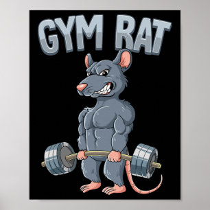 Gewichtstraining Dadlift Gym Rat Poster