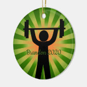 Gewichtstraining Geschikt ontwerp Ornament (Links)