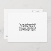 gewichtsverlies briefkaart (Voorkant / Achterkant)