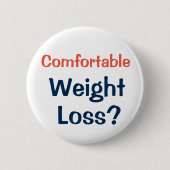 Gewichtsverlies Button om mensen te vragen wat het (Voorkant)