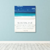 Gewichtsverlies Motivatie Canvas: Strand 03 Canvas Afdruk (Insitu (Houten vloer))