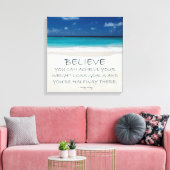 Gewichtsverlies Motivatie Canvas: Strand 08 Canvas Afdruk (Insitu (Woonkamer))