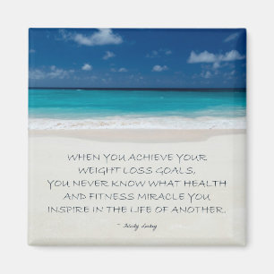 Gewichtsverlies Motivatie magneet: Beach 17 Magneet