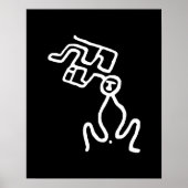 Gewijde bevalling: Petroglyphic Art Poster (Voorkant)