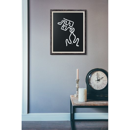 Gewijde bevalling: Petroglyphic Art Poster