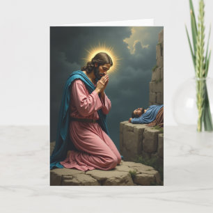 Gewijde Gebedsscène Kunstkaart Kaart